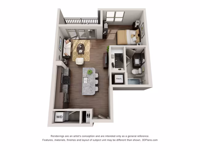 Studio • 1 Bath 3143 floor plan